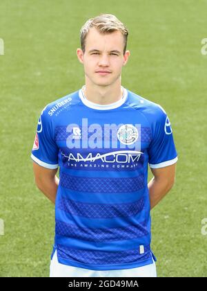 DEN BOSCH, NETHERLANDS - AUGUST 10: Rik Mulders of FC Den Bosch during a Photocall of FC Den Bosch at Stadion De Vliert on August 10, 2021 in Den Bosch, Netherlands (Photo by Rene Nijhuis/Orange Pictures) Stock Photo