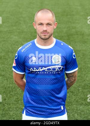 DEN BOSCH, NETHERLANDS - AUGUST 10: Ricardo Kip of FC Den Bosch during a Photocall of FC Den Bosch at Stadion De Vliert on August 10, 2021 in Den Bosch, Netherlands (Photo by Rene Nijhuis/Orange Pictures) Stock Photo