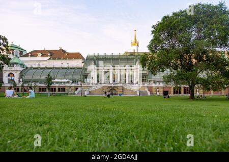 geography / travel, Austria, Vienna, castle garden, palm house, ADDITIONAL-RIGHTS-CLEARANCE-INFO-NOT-AVAILABLE Stock Photo