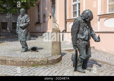 geography / travel, Germany, Bavaria, Ansbach, Caspar Hauser monument, Platenstrasse, ADDITIONAL-RIGHTS-CLEARANCE-INFO-NOT-AVAILABLE Stock Photo