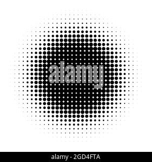 Radial halftone dots. Spotted and dotted gradient background ...