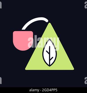 Sachet RGB color icon for dark theme Stock Vector