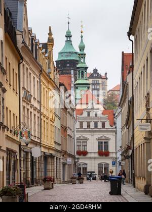 geography / travel, Germany, Saxony, Saxon Switzerland, Pirna, old town, ADDITIONAL-RIGHTS-CLEARANCE-INFO-NOT-AVAILABLE Stock Photo