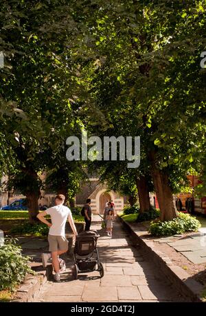 Kingston Upon Thames Church Yard and entrance on a sunny day. Stock Photo