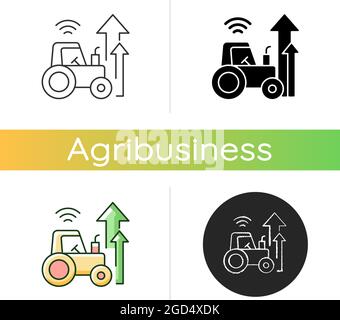 Agricultural modernization icon Stock Vector