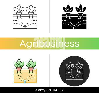 Aeroponics icon Stock Vector