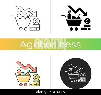 Marketing risks icon Stock Vector