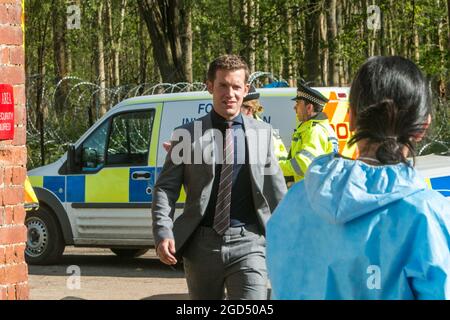 Midsomer Murders XVIII 'THE VILLAGE THAT ROSE FROM THE DEAD' Stock Photo