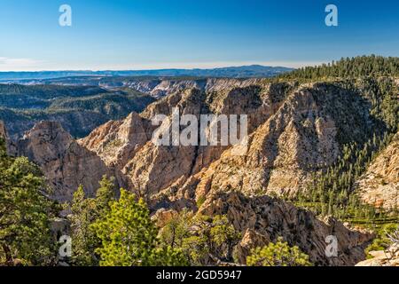 Box Death Hollow Wilderness, view from Hells Backbone Road, Dixie National Forest, near Escalante, Utah, USA Stock Photo