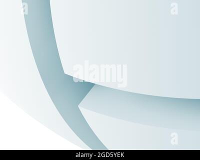 Abstract light blue geometric background, sliced sphere design elements useful for wallpapers or a backdrop. 3d rendering illustration Stock Photo