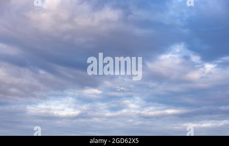 High Resolution Sky background with clouds for sky replacement Stock Photo