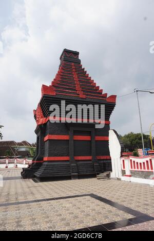 The beautiful gate of Taman Makam Pahlawan Raden Wijaya on Blitar, East Java Stock Photo