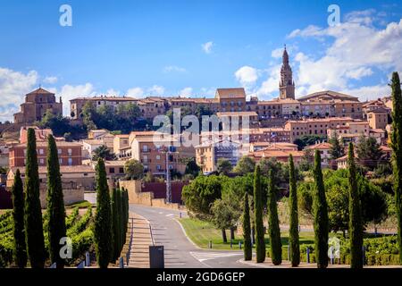 The Briones village at the heart of the Rioja wineries, La Rioja. Spain. Stock Photo