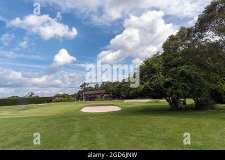 Highcliffe Castle Golf Club, Lymington Road, Highcliffe, Christchurch, Dorset, England, UK Stock Photo