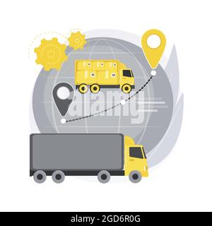 Collaborative logistics abstract concept vector illustration. Stock Vector