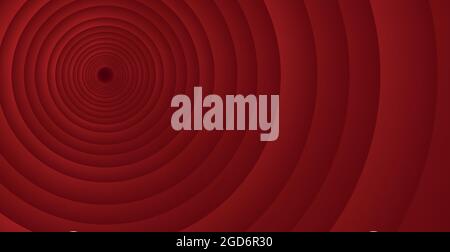 Red circular lines, abstract gradient background - Vector illustration Stock Vector