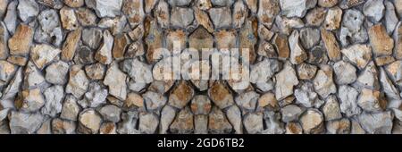 Background of rock stone wall. Stock Photo