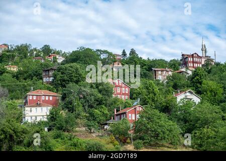 İnebolu is a town and district of the Kastamonu Province in the Black Sea region of Turkey. visited date is 18 July 2021 Stock Photo