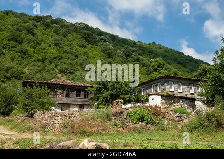 The Uçmakdere village, which is bound to the Şarköy district of Tekirdağ province in turkey. there are lots of old houses in uçmakdere village. Stock Photo