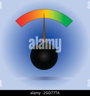 Speedometer icon colorful Stock Vector