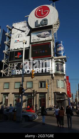 Yonge Street, longest street in the world in the city centre of Toronto ...