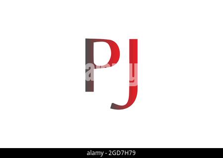 PJ elegant logo with initials for company -vector Stock Vector