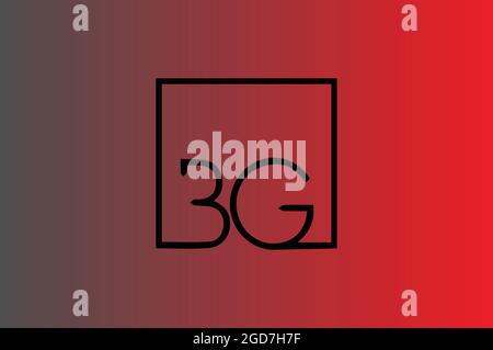 B G elegant logo with initials for company -vector Stock Vector