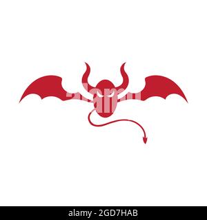 Devil horn Vector icon design illustration Template Stock Vector