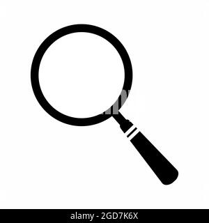 Icon Vector of Magnifier - Black Style - simple illustration. Editable stroke. Design template vector.outline style design.Vector graphic illustration Stock Vector
