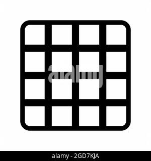 Icon Vector of Grid - Black Style - simple illustration. Editable stroke. Design template vector.outline style design.Vector graphic illustration Stock Vector