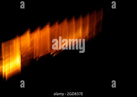 Abstract orange light streaks paint Stock Photo