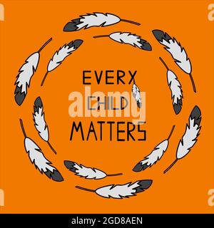 Every Child Matters Vector Illustration Stock Vector