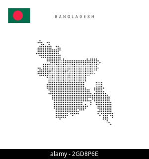 Black Bangladesh map Stock Photo - Alamy