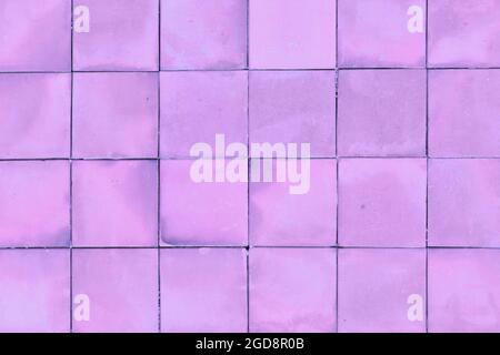 Small pastel violet rectangular tiles background Stock Photo