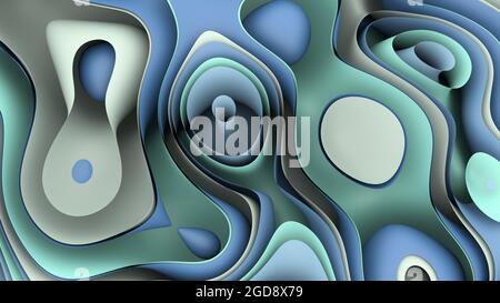 Abstract Flowing Soft Curved Lines Background Stock Photo