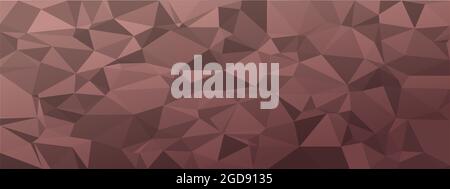 low poly abstract background. dark natural colors chaotic triangles of variable size and rotation. Minimalist layout for business card landing page wa Stock Vector