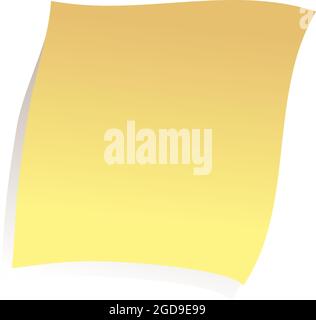 Yellow stick note isolated on white background Stock Vector Image & Art ...