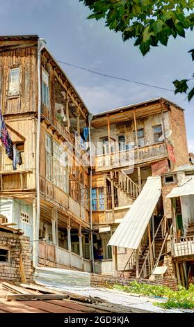 Tbilisi Old Town, HDR Image Stock Photo