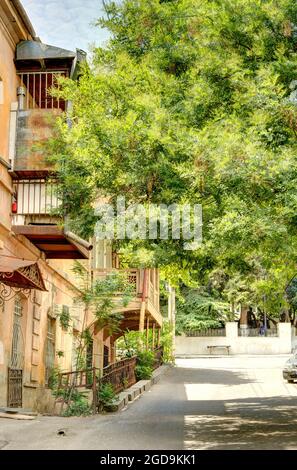 Tbilisi Old Town, HDR Image Stock Photo