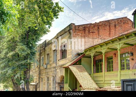 Tbilisi Old Town, HDR Image Stock Photo