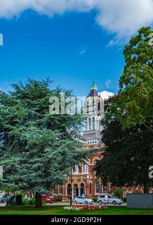 Grantham, Lincolnshire, England UK  The Guildhall on St Peters Hill Stock Photo