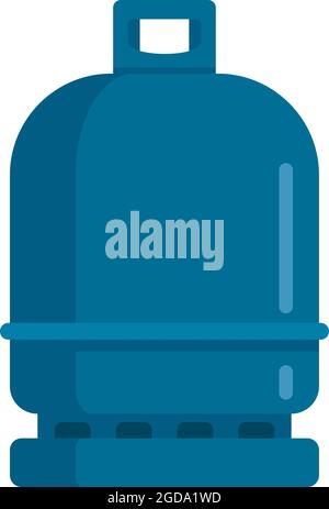 Gas cylinder compressed icon. Flat illustration of gas cylinder compressed vector icon isolated on white background Stock Vector