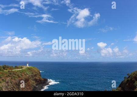 Hawaiian Lighthouse in Kauai Stock Photo