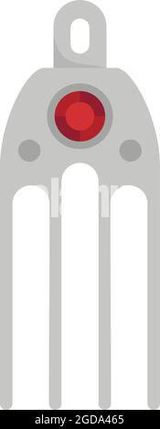 Female barrette icon. Flat illustration of female barrette vector icon isolated on white background Stock Vector