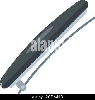Clips barrette icon. Flat illustration of clips barrette vector icon isolated on white background Stock Vector