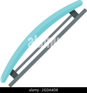 Hairstyle barrette icon. Flat illustration of hairstyle barrette vector icon isolated on white background Stock Vector