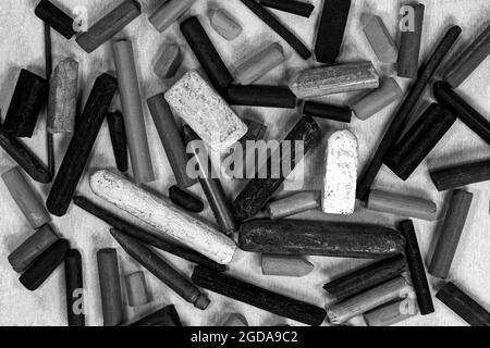 Oil pastels Black and White Stock Photos & Images - Alamy