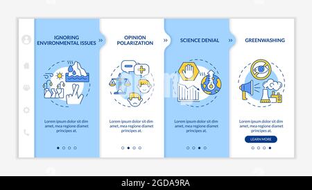 Science denial onboarding vector template Stock Vector