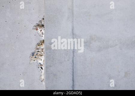 Empty light concrete wall texture background. Old grungy texture, gray concrete wall for pattern and background Stock Photo