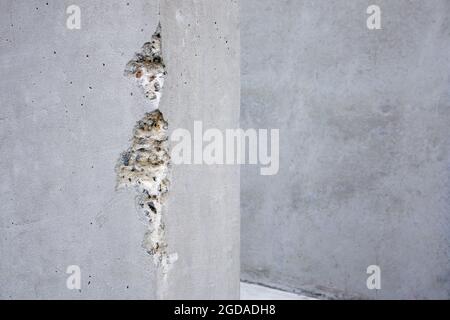 Empty light concrete wall texture background. Old grungy texture, gray concrete wall for pattern and background Stock Photo